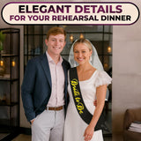 Bride to Be Sash & Veil (Black)