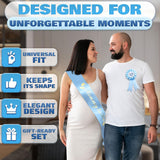 Mom to Be Sash & Dad to Be Pin (Blue)