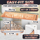 Birthday Sash & Tiara Set (Bronze)