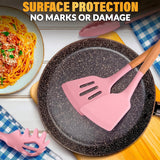 Kitchen Utensil Set with Holder, 12 pcs (Pink)