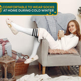 Girls Soccer Socks, 6 pairs (10–12 yrs)