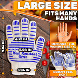 Aramid Oven Gloves with Fingers (Red)