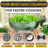 Stainless Steel Strainer Bowl, 5 qt