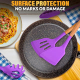 Kitchen Utensil Set with Holder, 12 pcs (Purple)