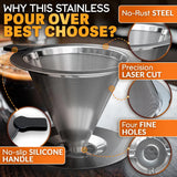 Pour Over Coffee Maker, 2 cups
