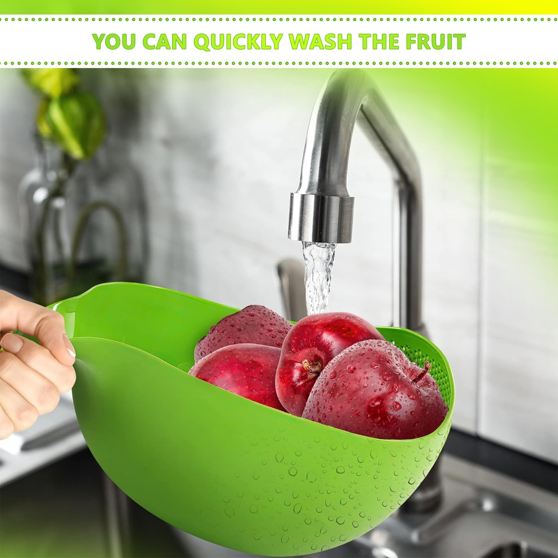 Fruit and veggie cleaner rice washer strainer