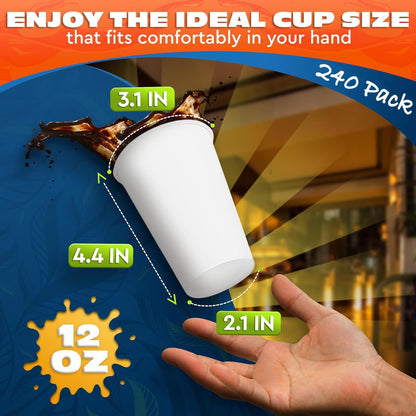 Leak free hot cups 12 oz