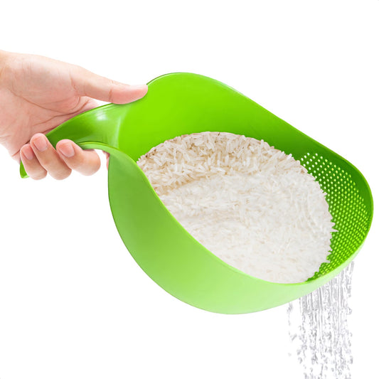 Rice washer strainer bowl