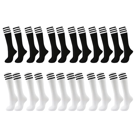 White black football socks